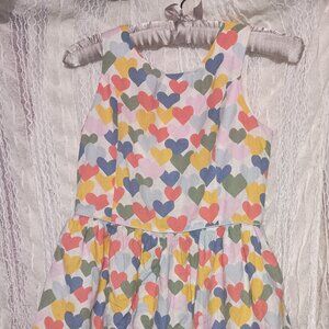 M&S 11-12 years old off white with hearts